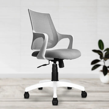 Kepler Brooks Polaris Mid Back Office Chair (White)