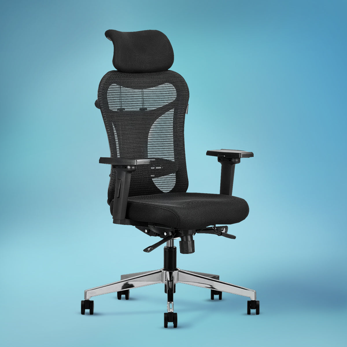 Kepler Brooks Zeus High Back Mesh Office Chair (Black)
