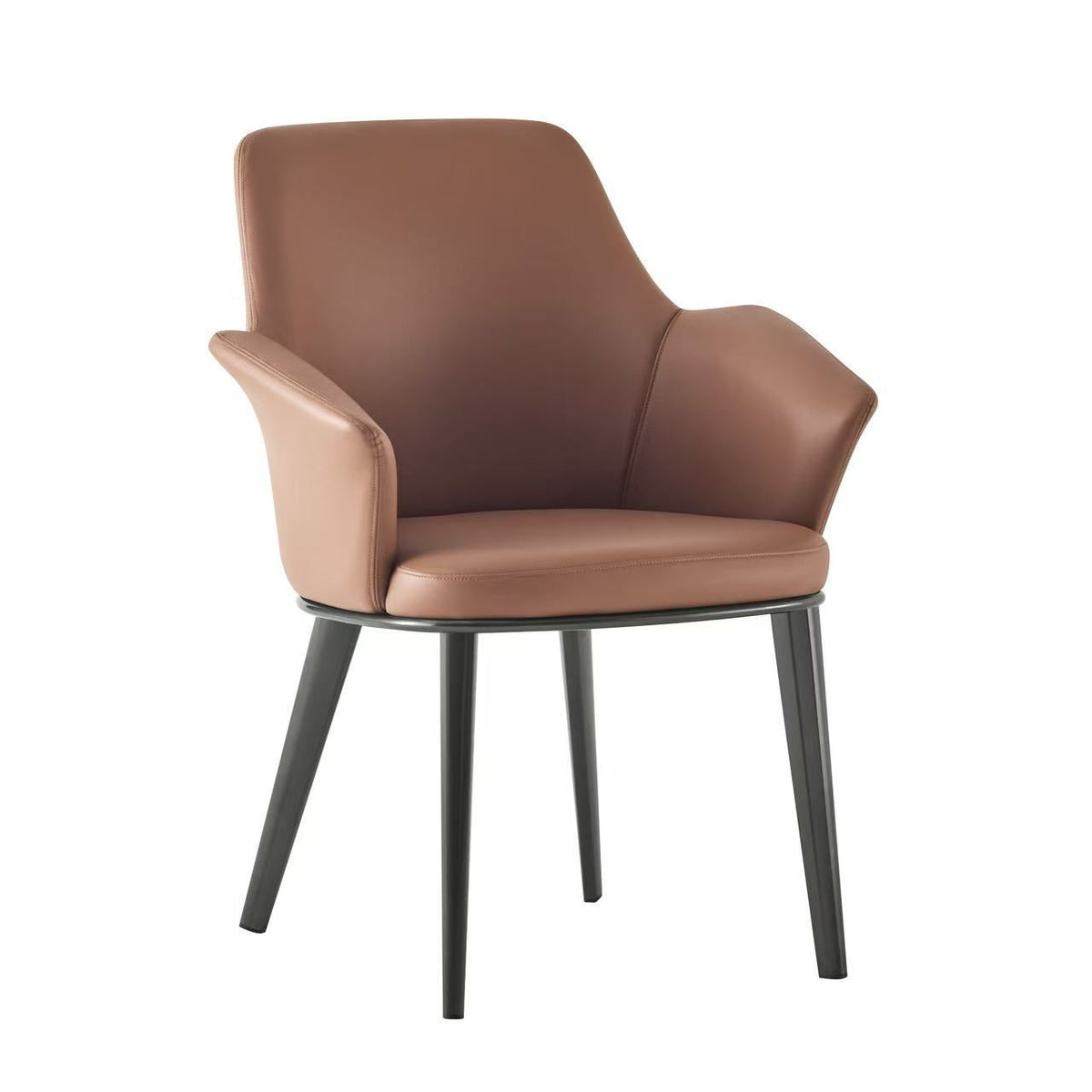 Kepler Brooks Mocha Premium Cafeteria Dining Chair ( Brown )