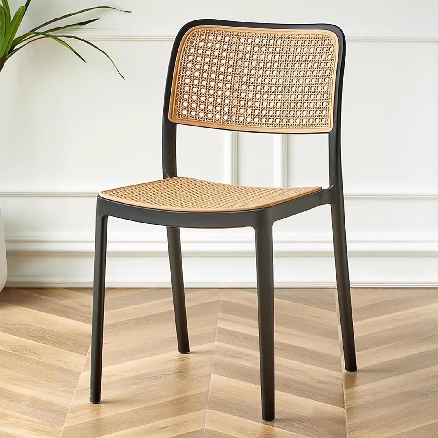 Kepler Brooks Zen Rattan Cafeteria Dining Chair