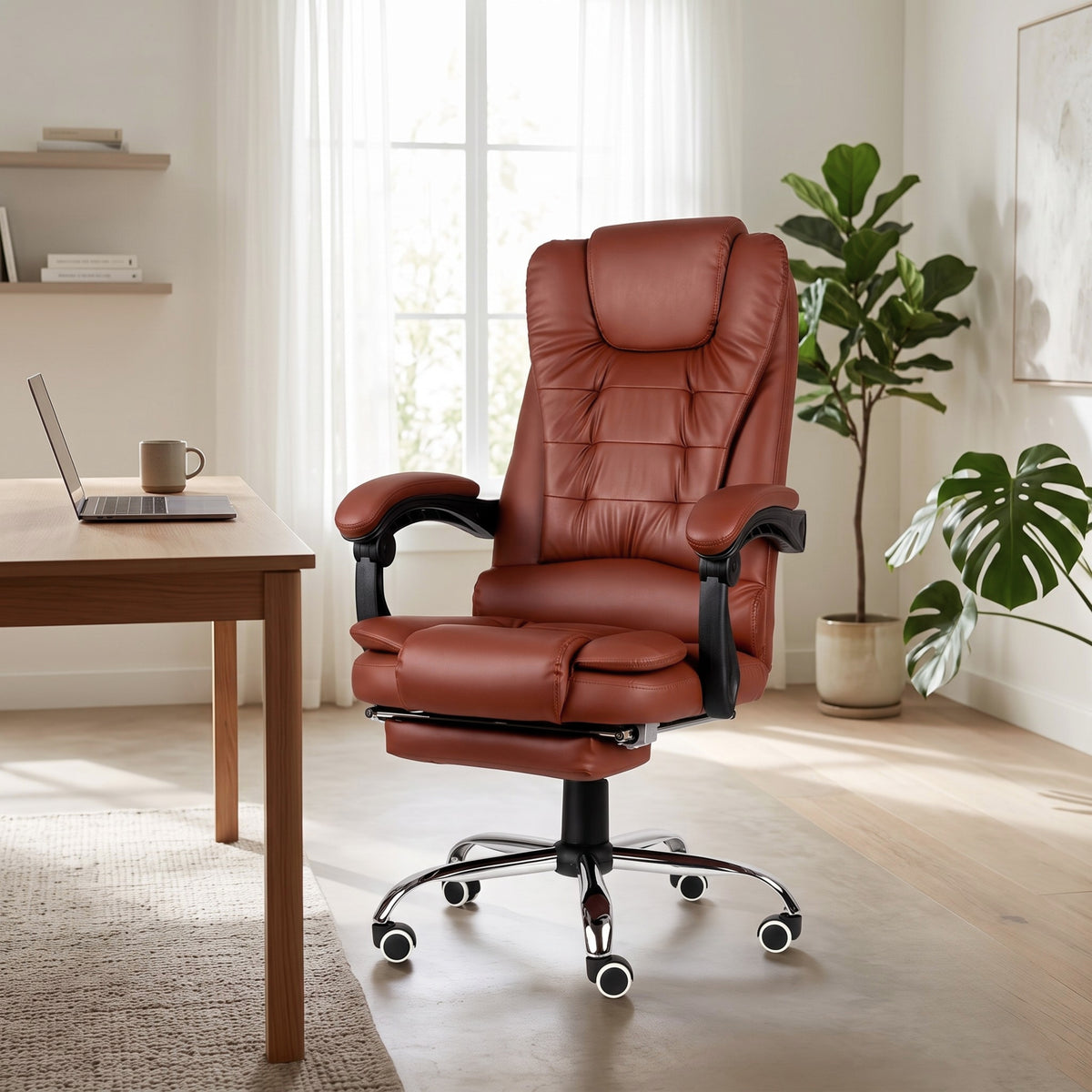 Kepler Brooks Italia High Back Leatherette ErgoSmart Office Chair