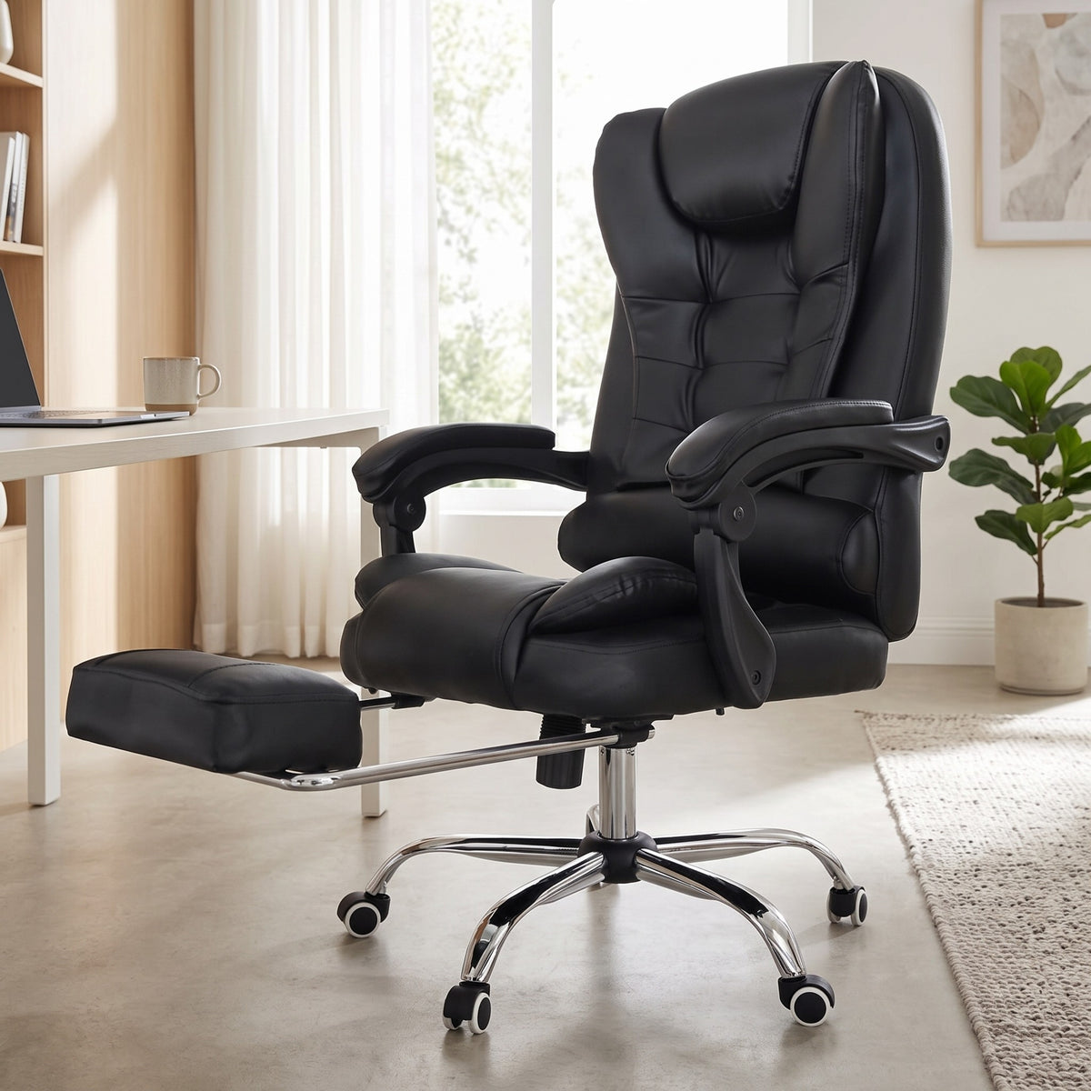 Kepler Brooks Italia High Back Leatherette ErgoSmart Office Chair