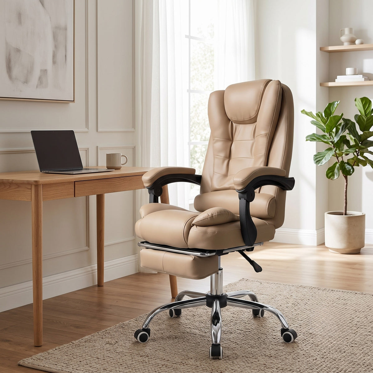 Kepler Brooks Italia High Back Leatherette ErgoSmart Office Chair