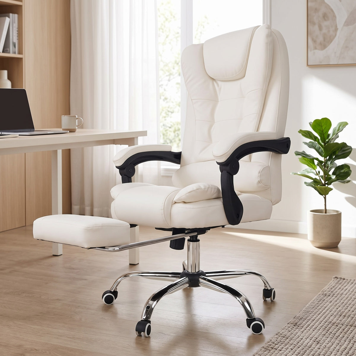 Kepler Brooks Italia High Back Leatherette ErgoSmart Office Chair