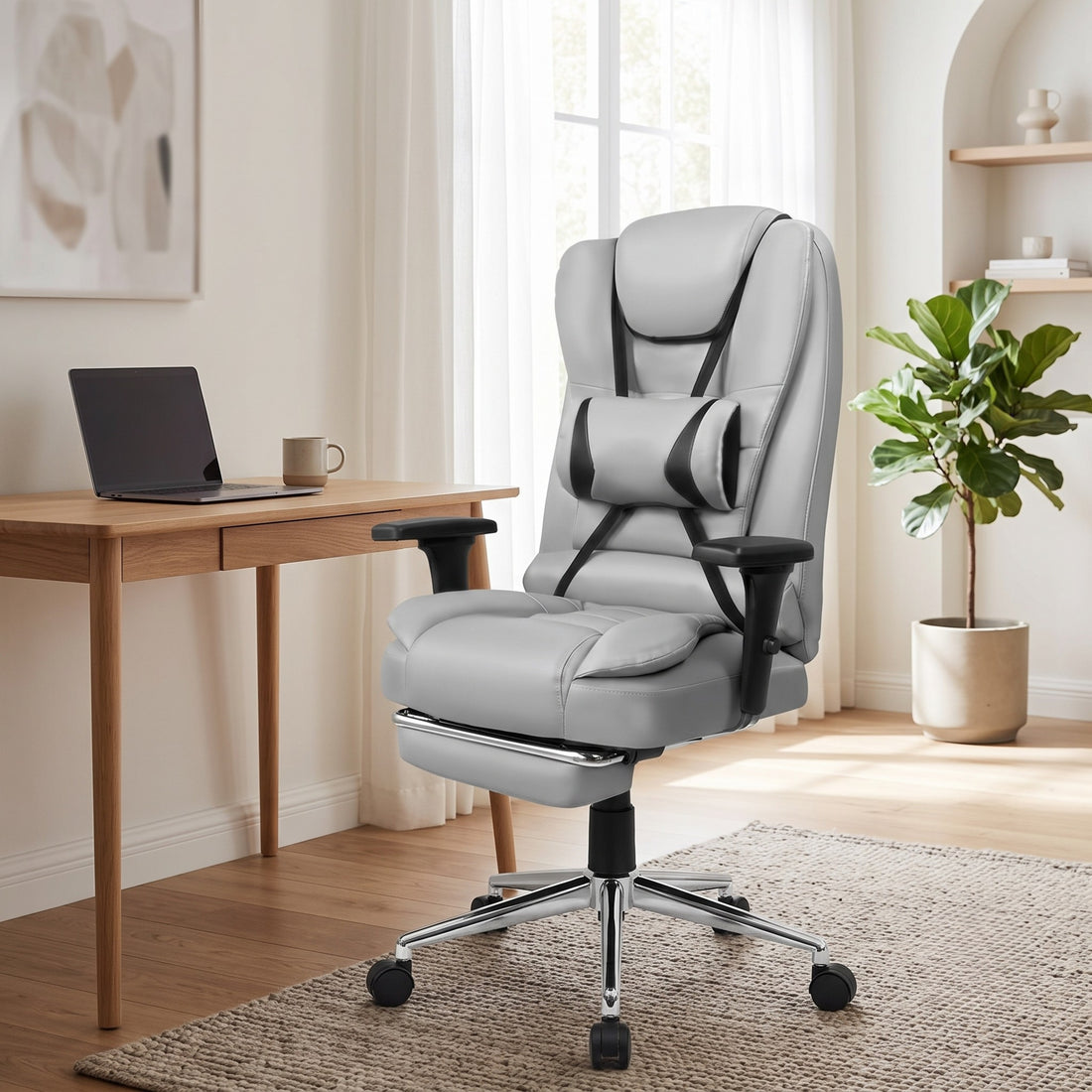 Kepler Brooks Italia Pro High Back Leatherette Ergosmart Office Chair