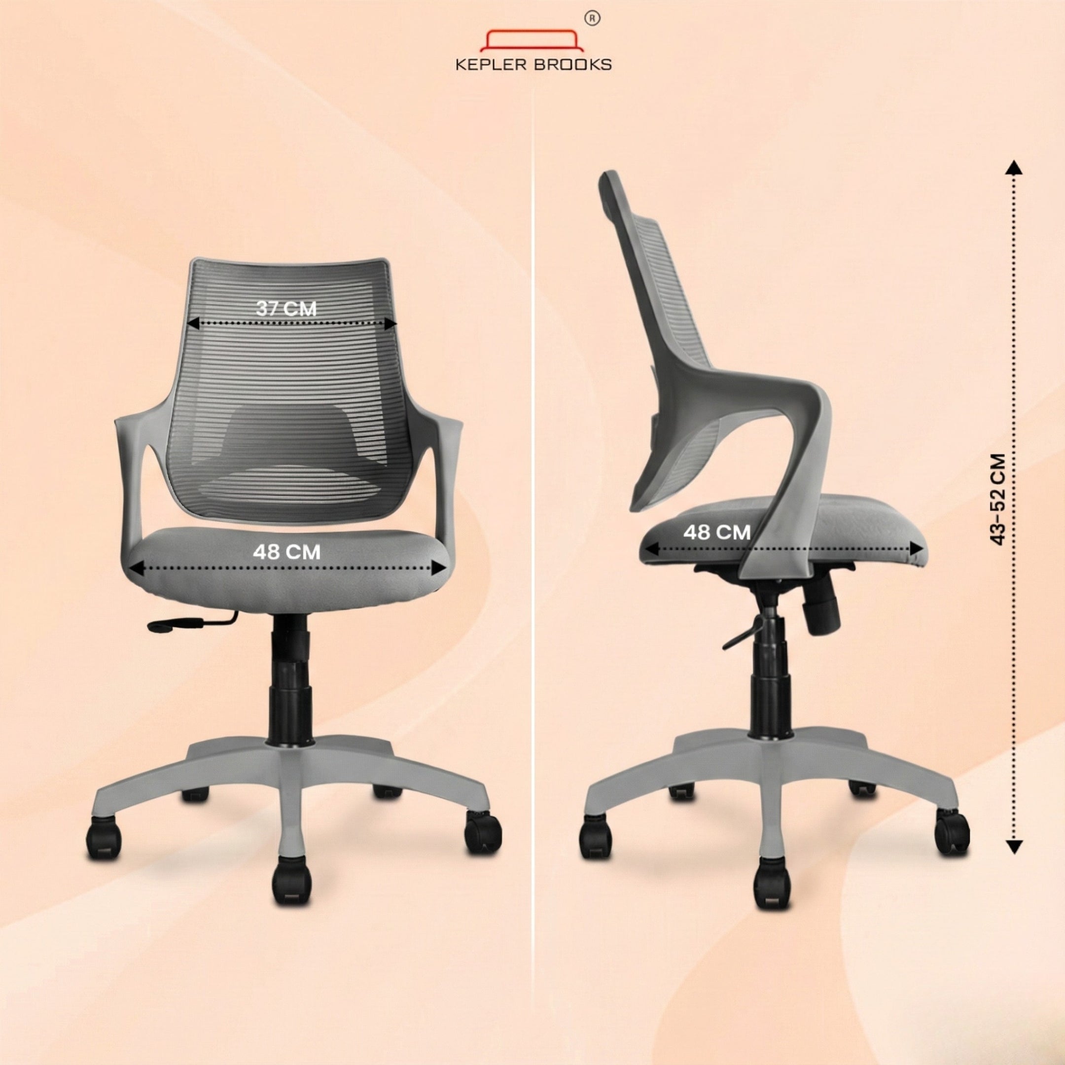 Kepler Brooks Polaris Mid Back Office Chair