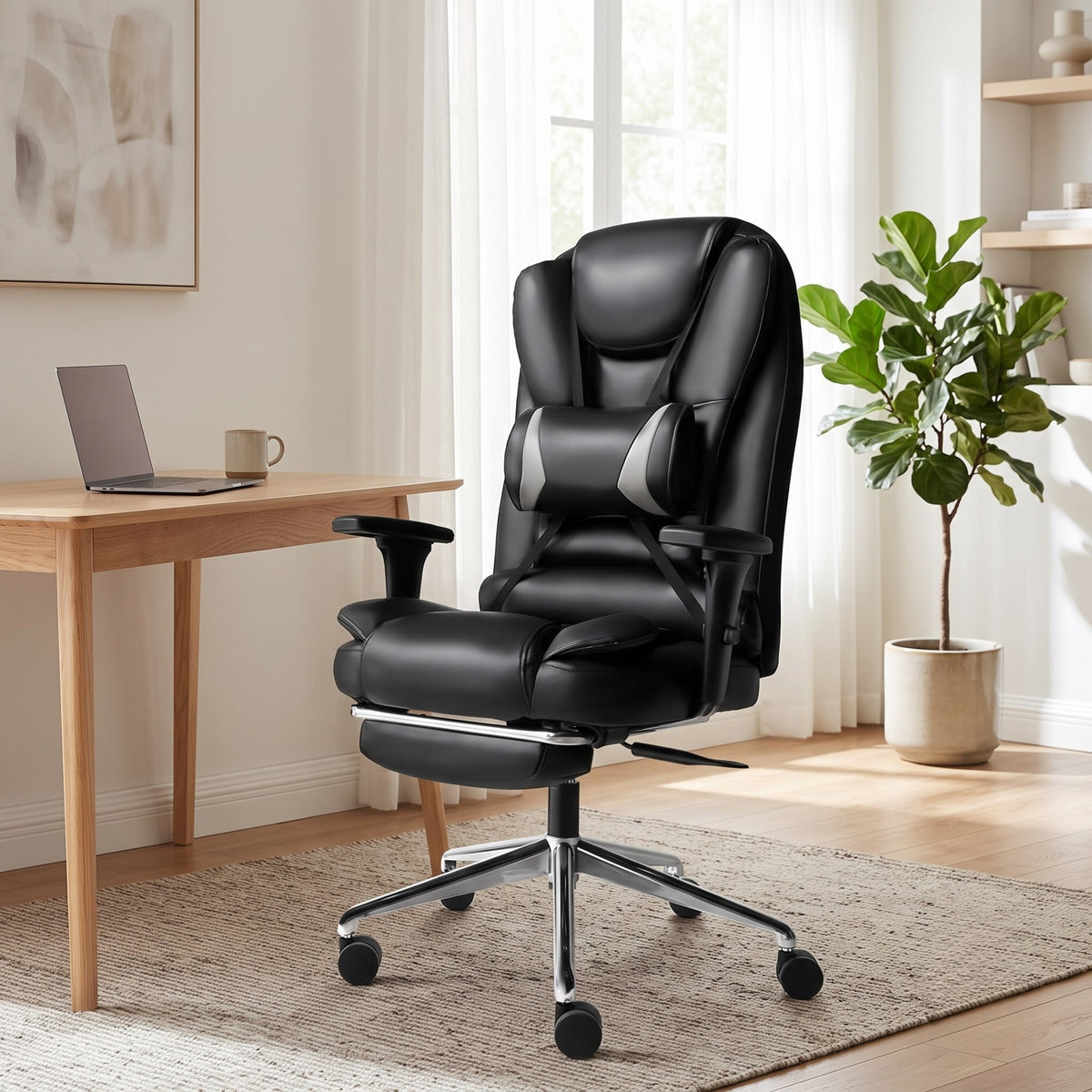 Kepler Brooks Italia Pro High Back Leatherette Ergosmart Office Chair