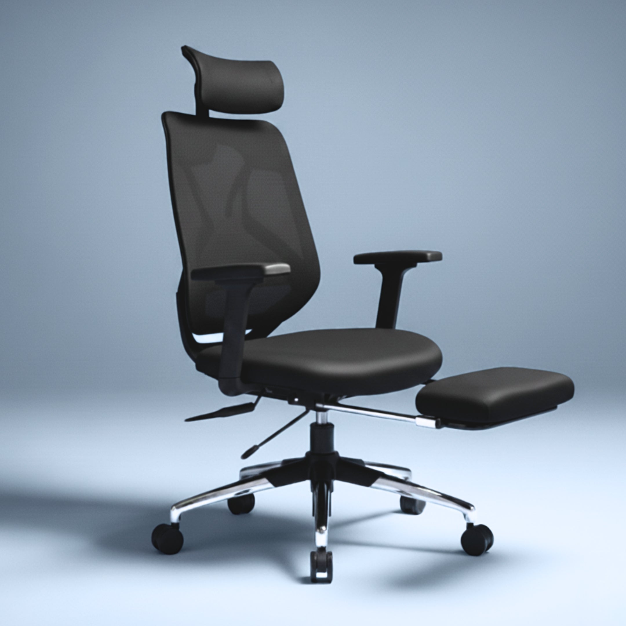 Kepler Brooks Marvel Pro Premium High Back Mesh Office Chair with Legrest