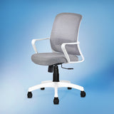 Kepler Brooks Aurelia Mid Back Mesh Office Chair (White Frame)