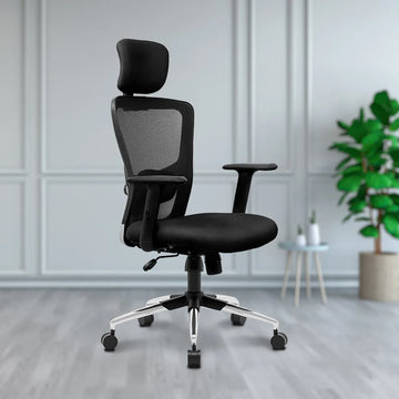 Kepler Brooks Zeus High Back Mesh Office Chair (Black)