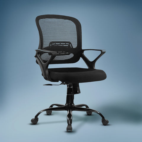 Kepler Brooks Elva Mid Back Office Chair (Black)