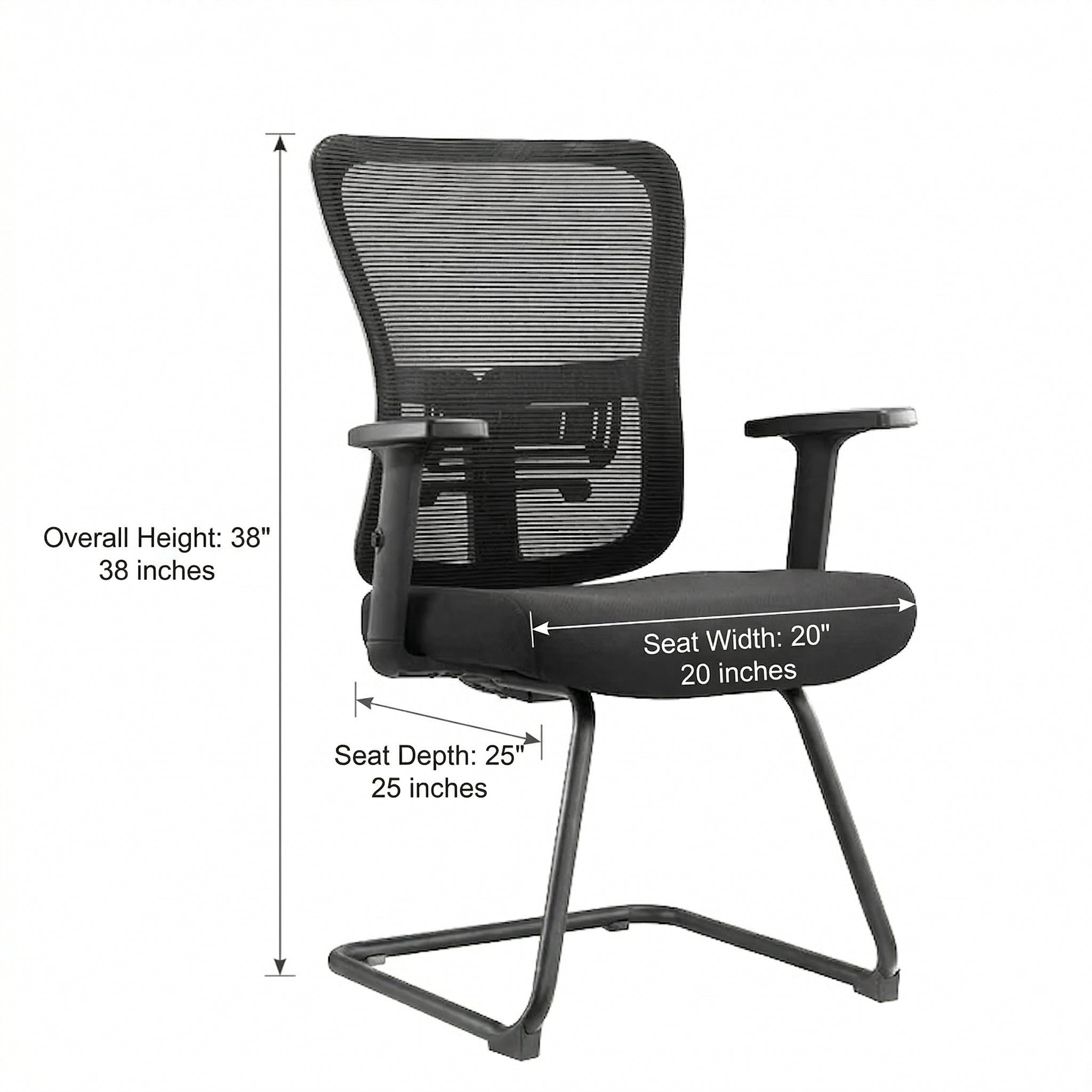 Kepler Brooks Ignis Visitor Chair with Metal Frame