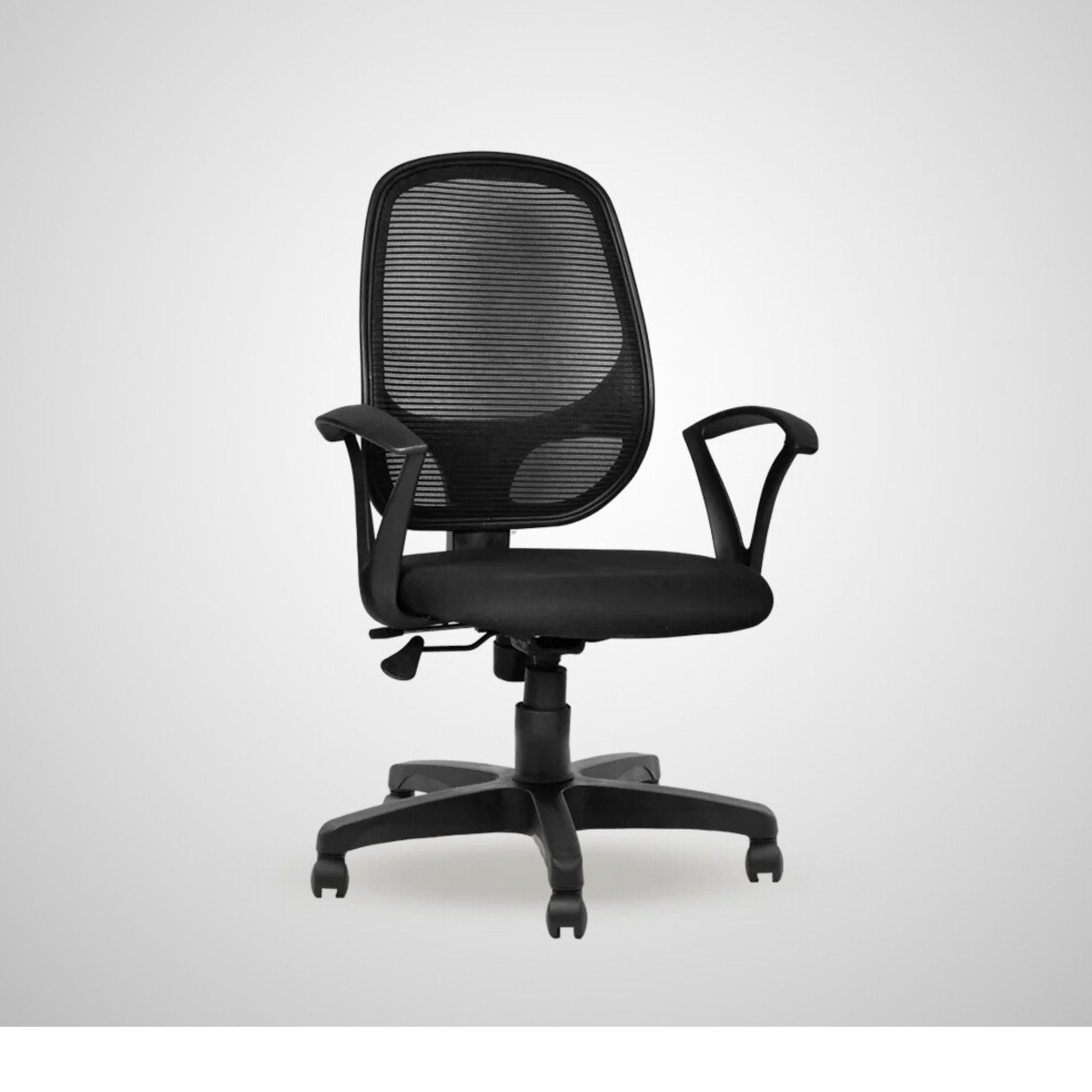 Kepler Brooks Linea Mid Back Mesh Office Chair (Black)