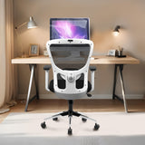 Kepler Brooks Zeus Mid Back Mesh Office Chair (White Frame)