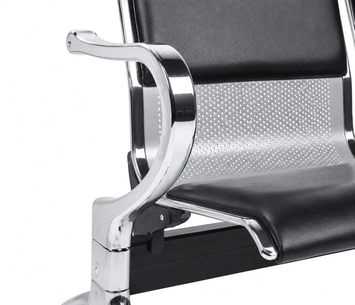 Kepler Brooks Elevate Waiting Chair with Cushion and Heavy Metal Body