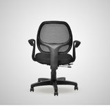 Kepler Brooks Axel Mid Back Mesh Office Chair (Black)
