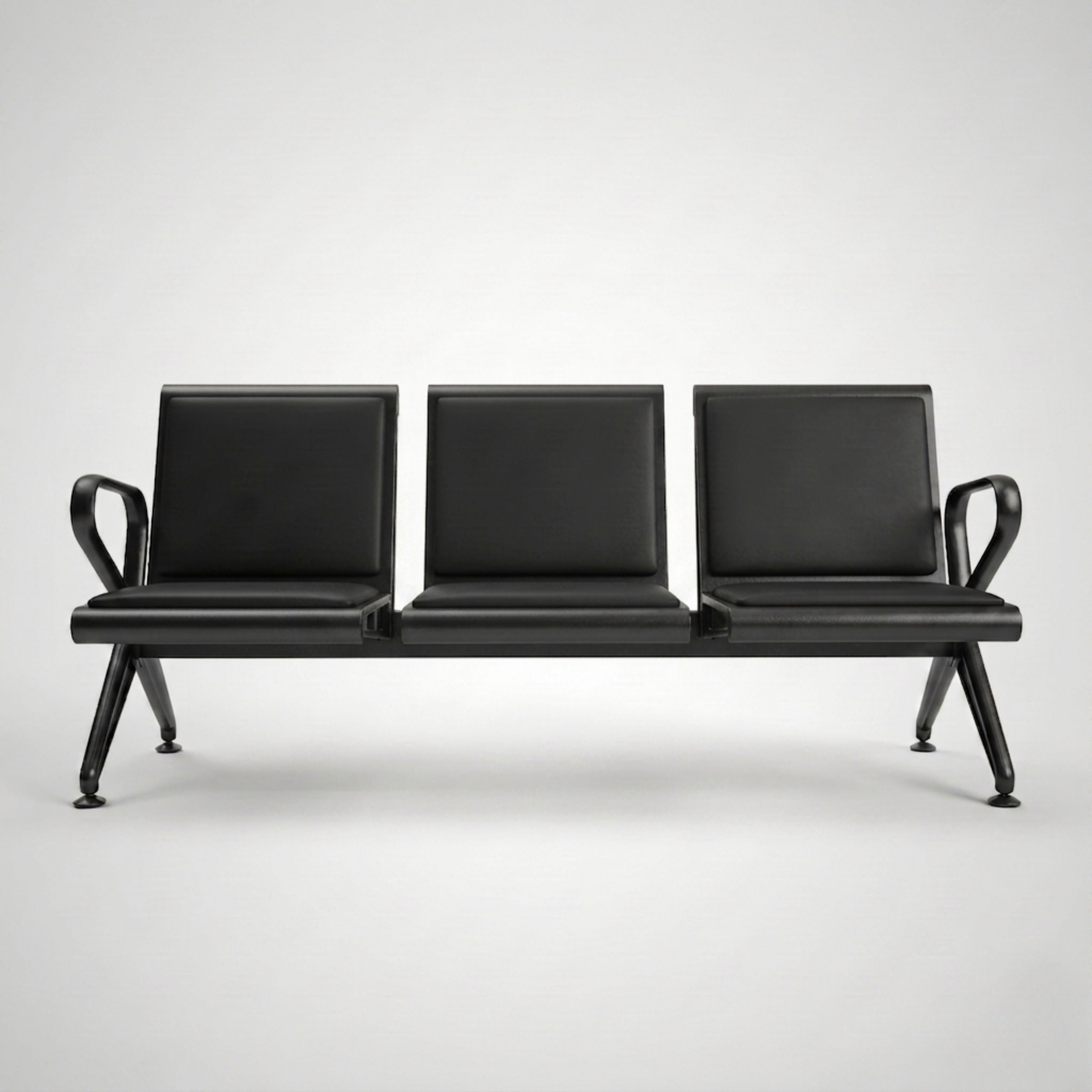 Kepler Brooks Trinity Waiting Chair with Cushion ( without centre arms )