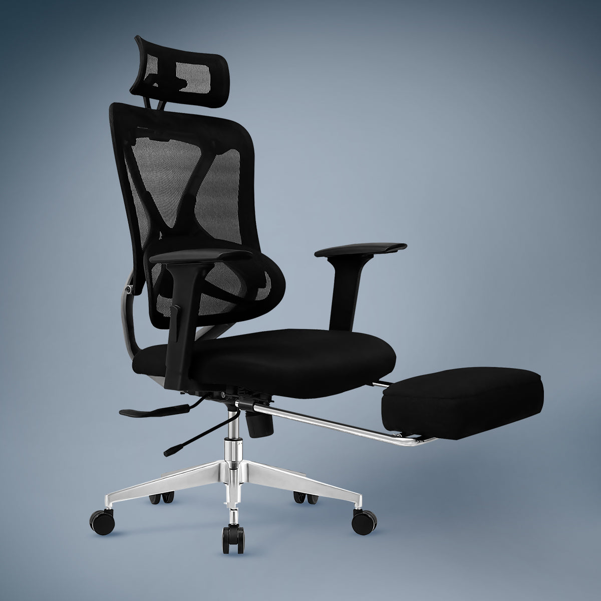 Kepler Brooks Vogue Pro Premium High Back Mesh Office Chair with Legrest