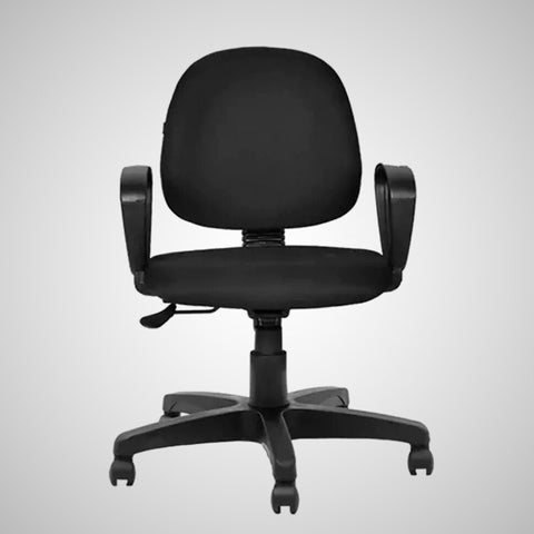 Kepler Brooks Axel Mid Back Cushion Office Chair (Black)