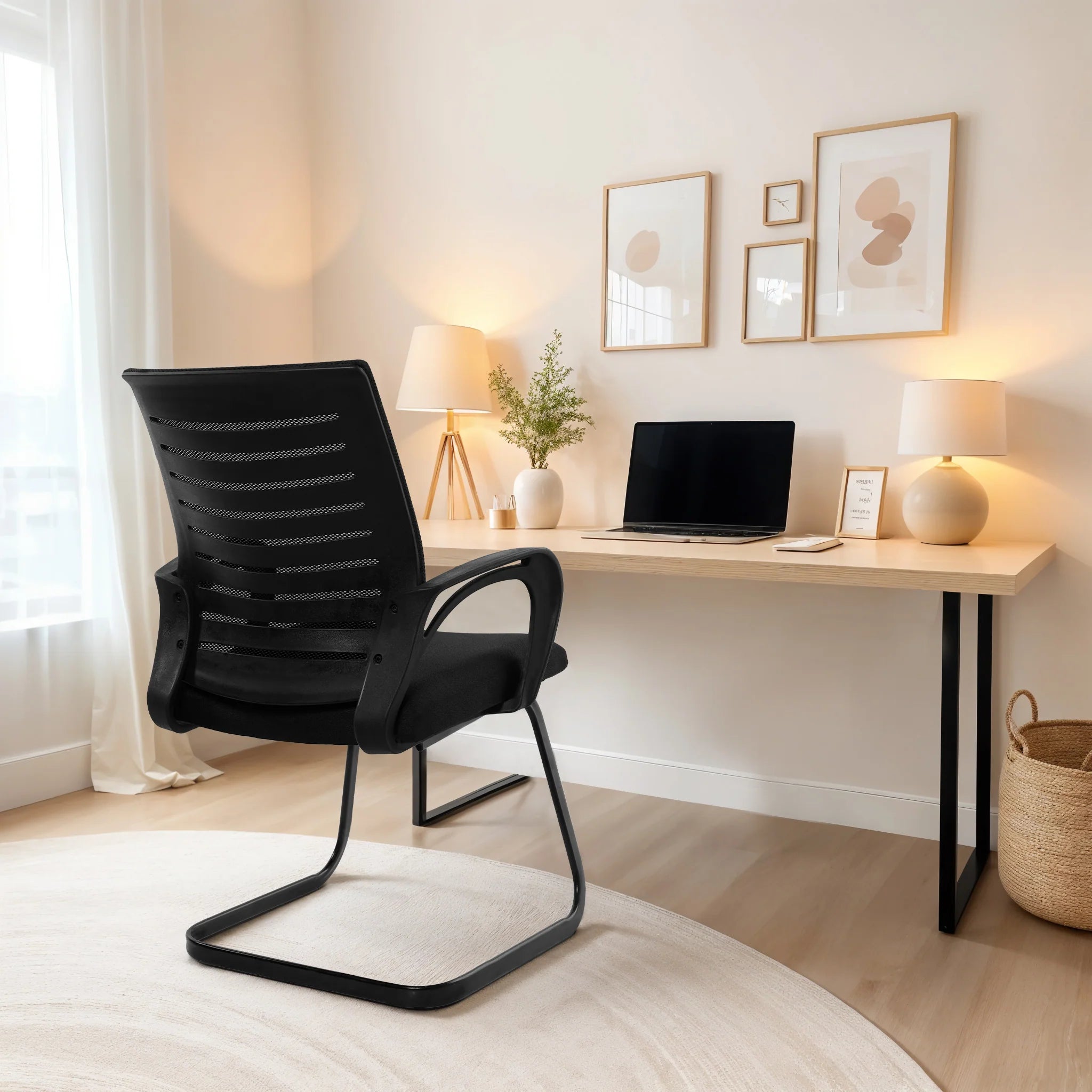 Kepler Brooks Iris Visitor Chair with Heavy Duty Metal Frame