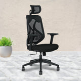 Kepler Brooks Marvel Premium High Back Mesh Office Chair (White Grey)