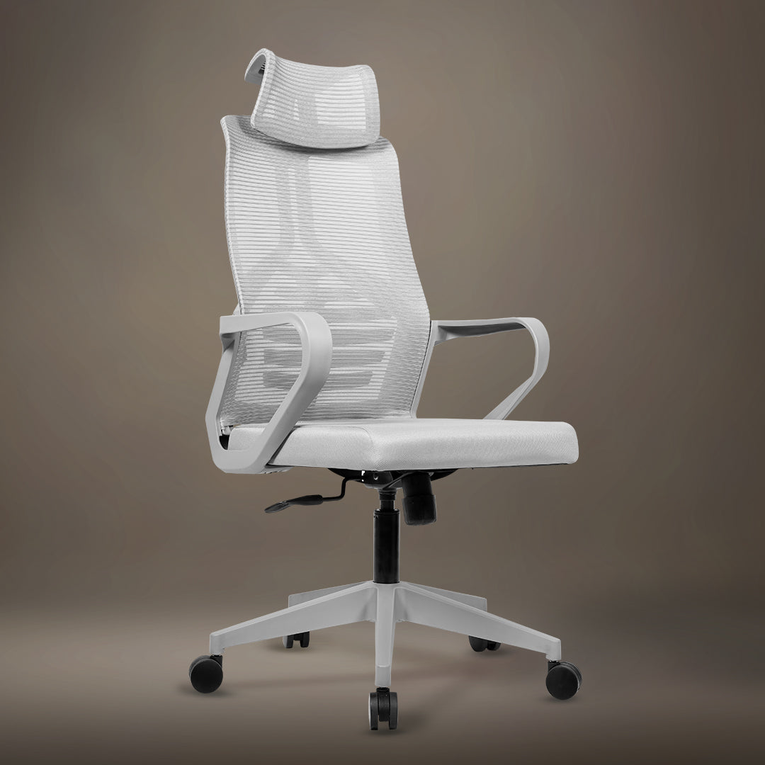 Kepler Brooks Quartz High Back Mesh Office Chair