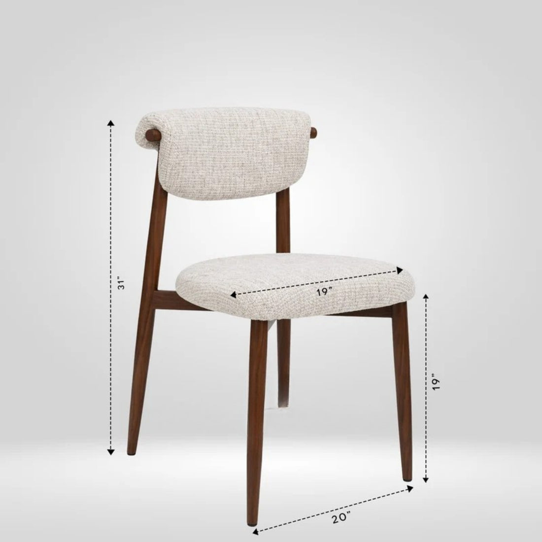 Kepler Brooks Arco Premium Cafeteria Dining Chair ( Off White )