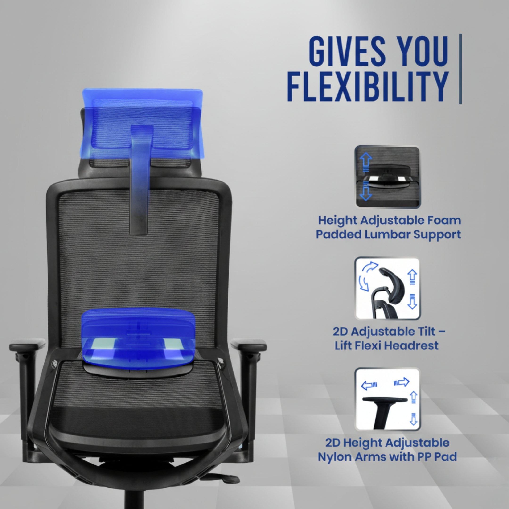 Kepler Brooks Veritas Premium High Back Mesh Office Chair