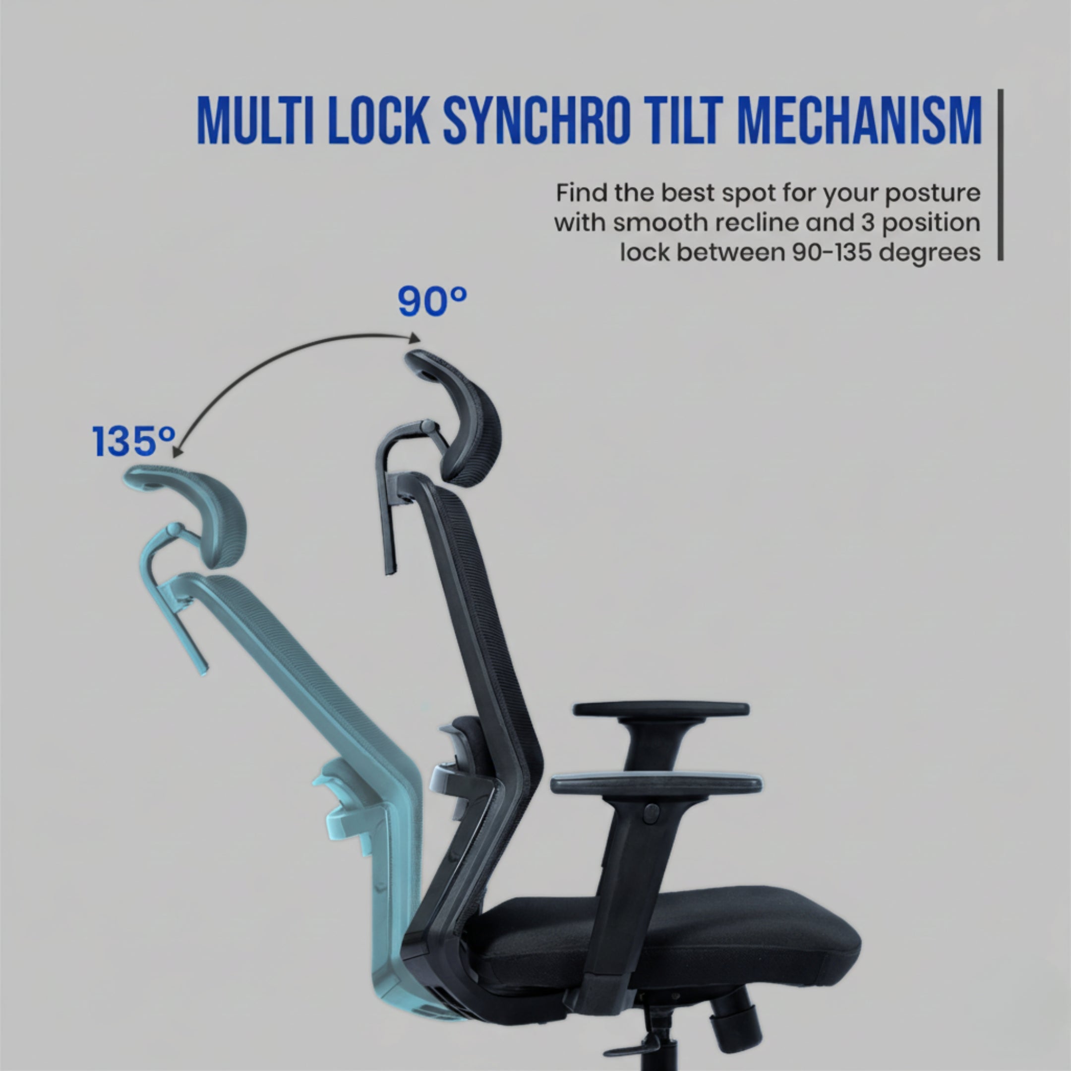 Kepler Brooks Veritas Premium High Back Mesh Office Chair