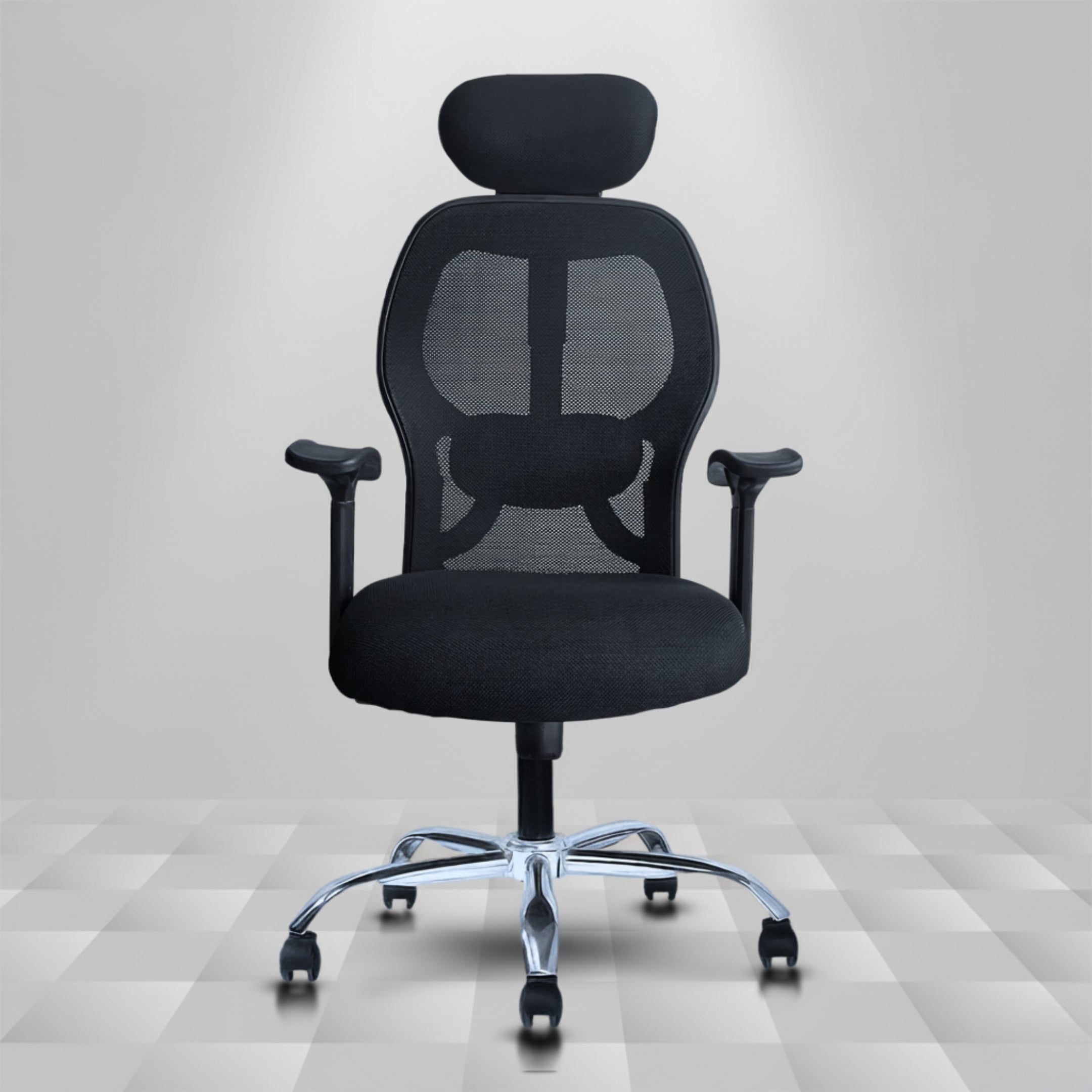 Kepler Brooks Nova Ergonomic High Back Mesh Office Chair (Black)