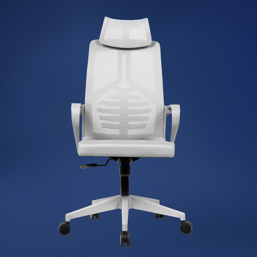 Kepler Brooks Quartz High Back Mesh Office Chair