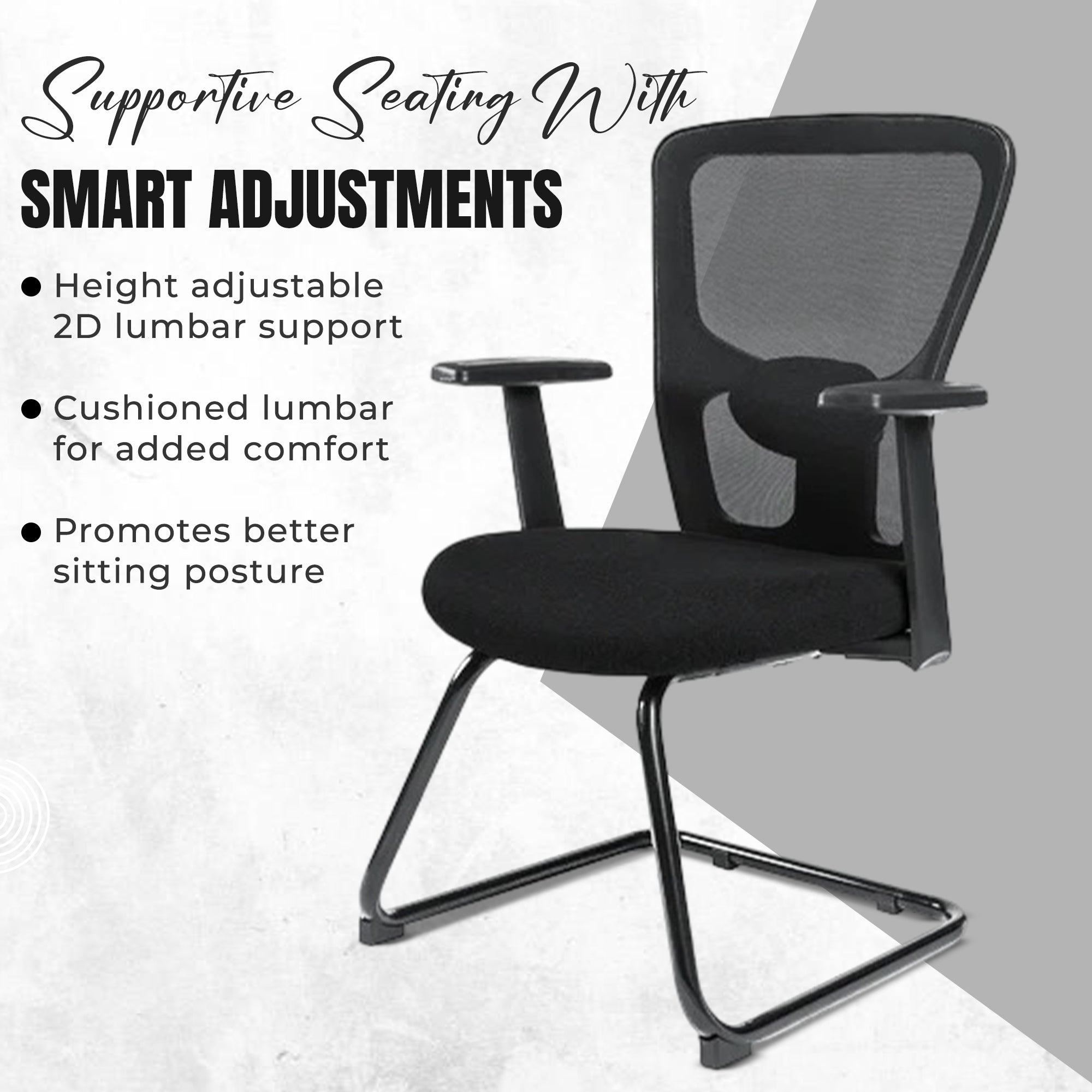 Kepler Brooks Zeus Visitor Chair with Metal Frame
