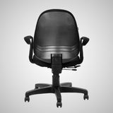 Kepler Brooks Linea Mid Back Cushion Office Chair (Black)
