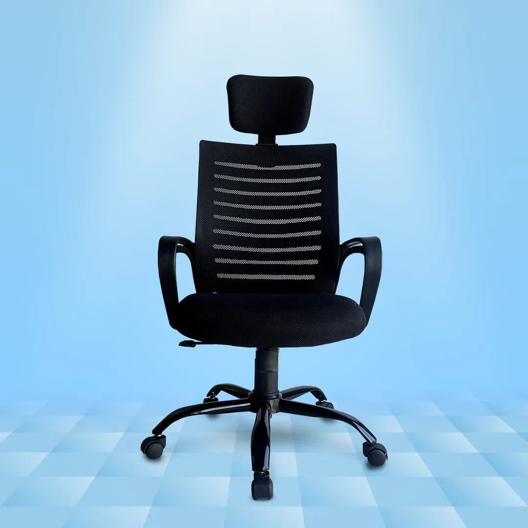 Kepler Brooks Aspira High Back Mesh Office Chair (Black)