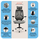 Kepler Brooks Marvel Lite High Back Mesh Office Chair