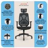 Kepler Brooks Marvel Lite High Back Mesh Office Chair