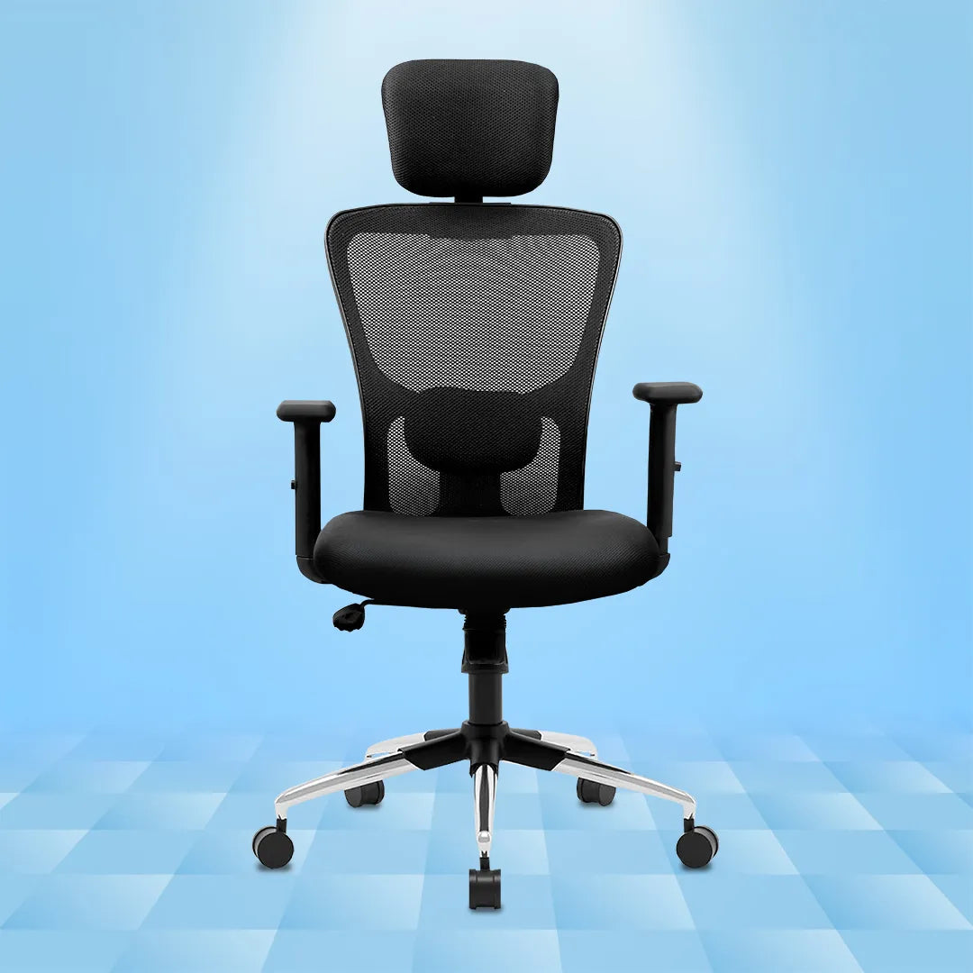 Kepler Brooks Zeus High Back Mesh Office Chair (Black)