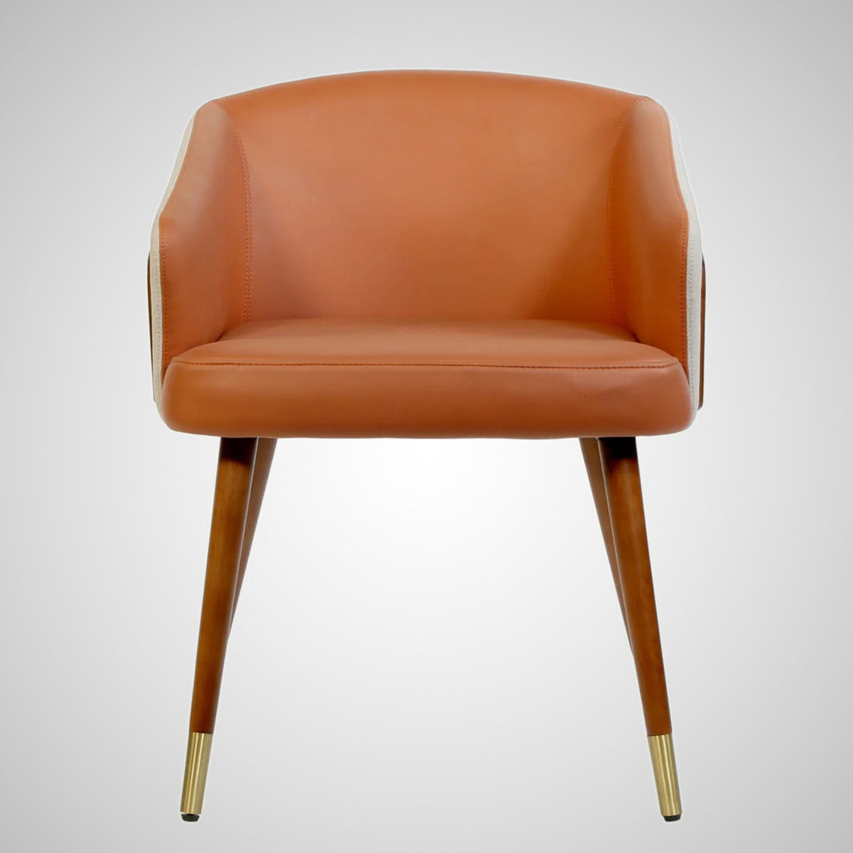 Kepler Brooks Carmel Premium Cafeteria Dining Chair ( Orange )