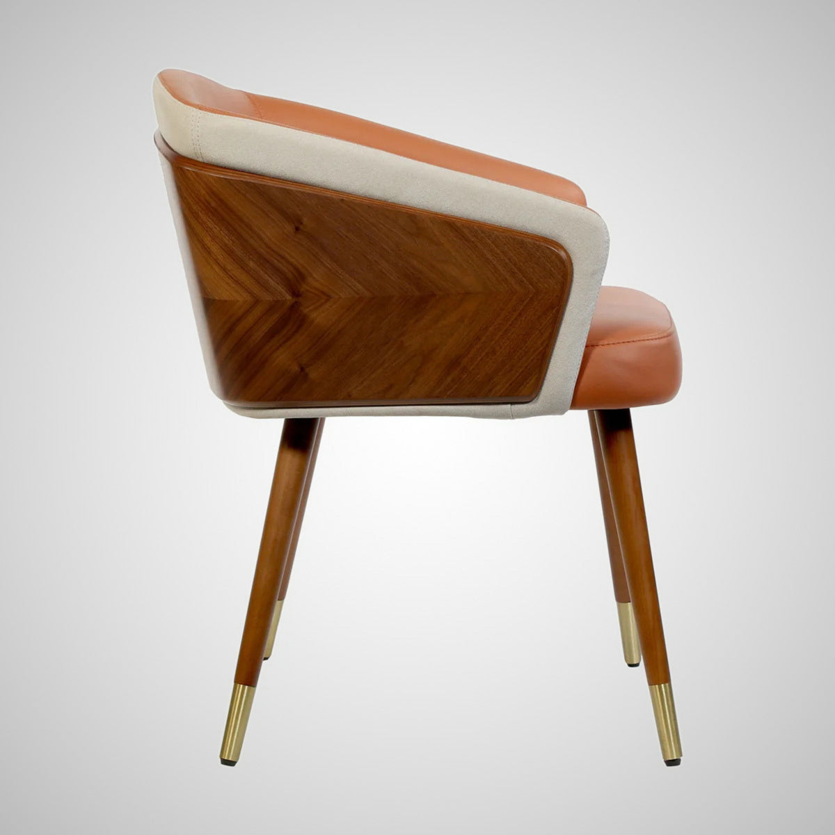 Kepler Brooks Carmel Premium Cafeteria Dining Chair ( Orange )