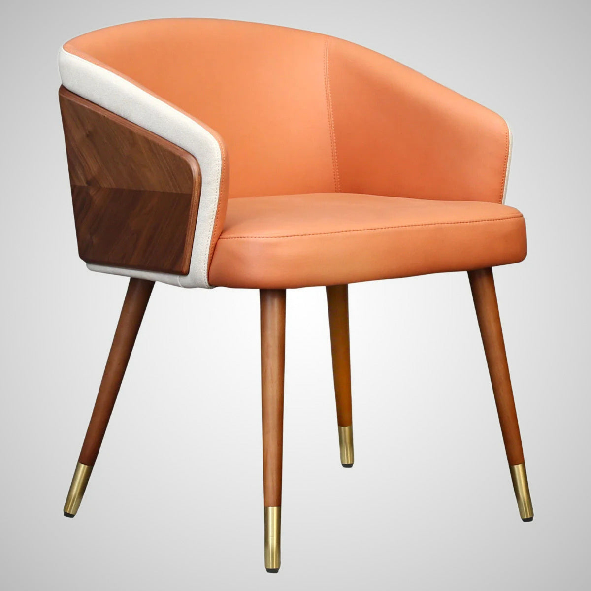 Kepler Brooks Carmel Premium Cafeteria Dining Chair ( Orange )