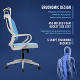 Kepler Brooks Quartz High Back Mesh Office Chair