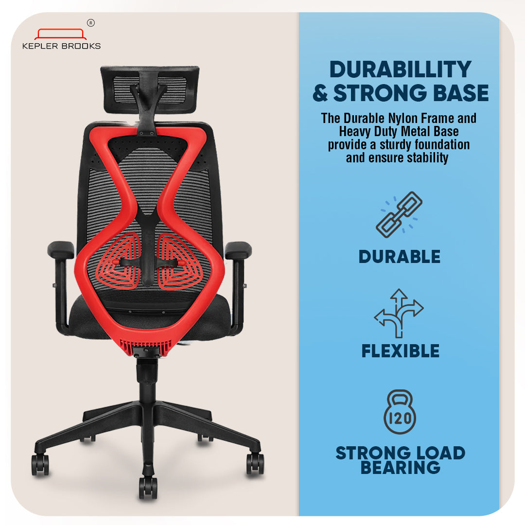 Kepler Brooks Marvel Lite High Back Mesh Office Chair