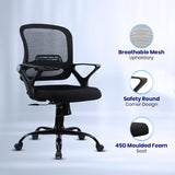 Kepler Brooks Elva Mid Back Office Chair (Black)