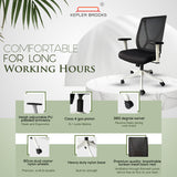 Kepler Brooks Astra Mid Back Mesh Office Chair