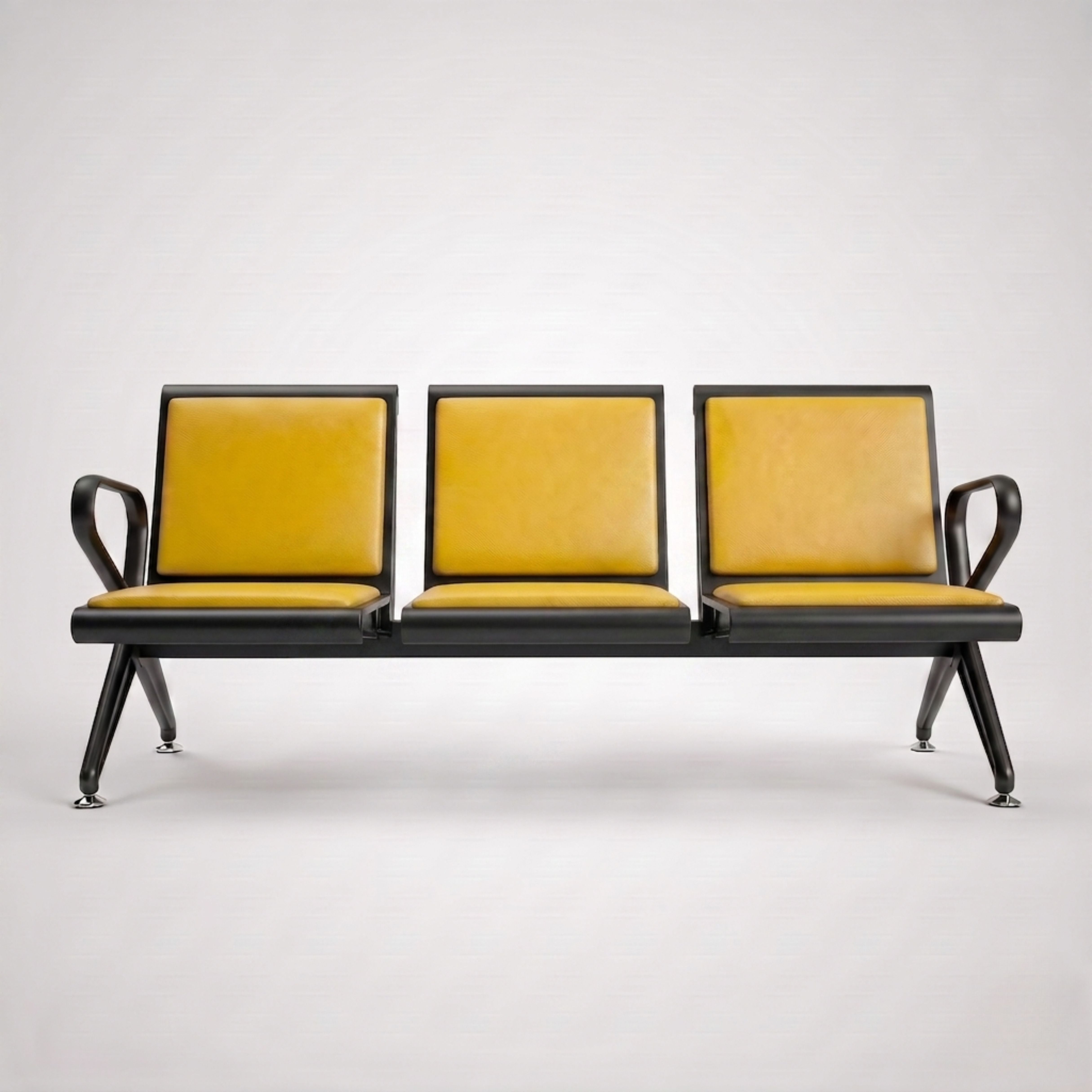 Kepler Brooks Trinity Waiting Chair with Cushion ( without centre arms )