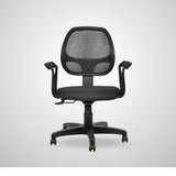 Kepler Brooks Axel Mid Back Mesh Office Chair (Black)