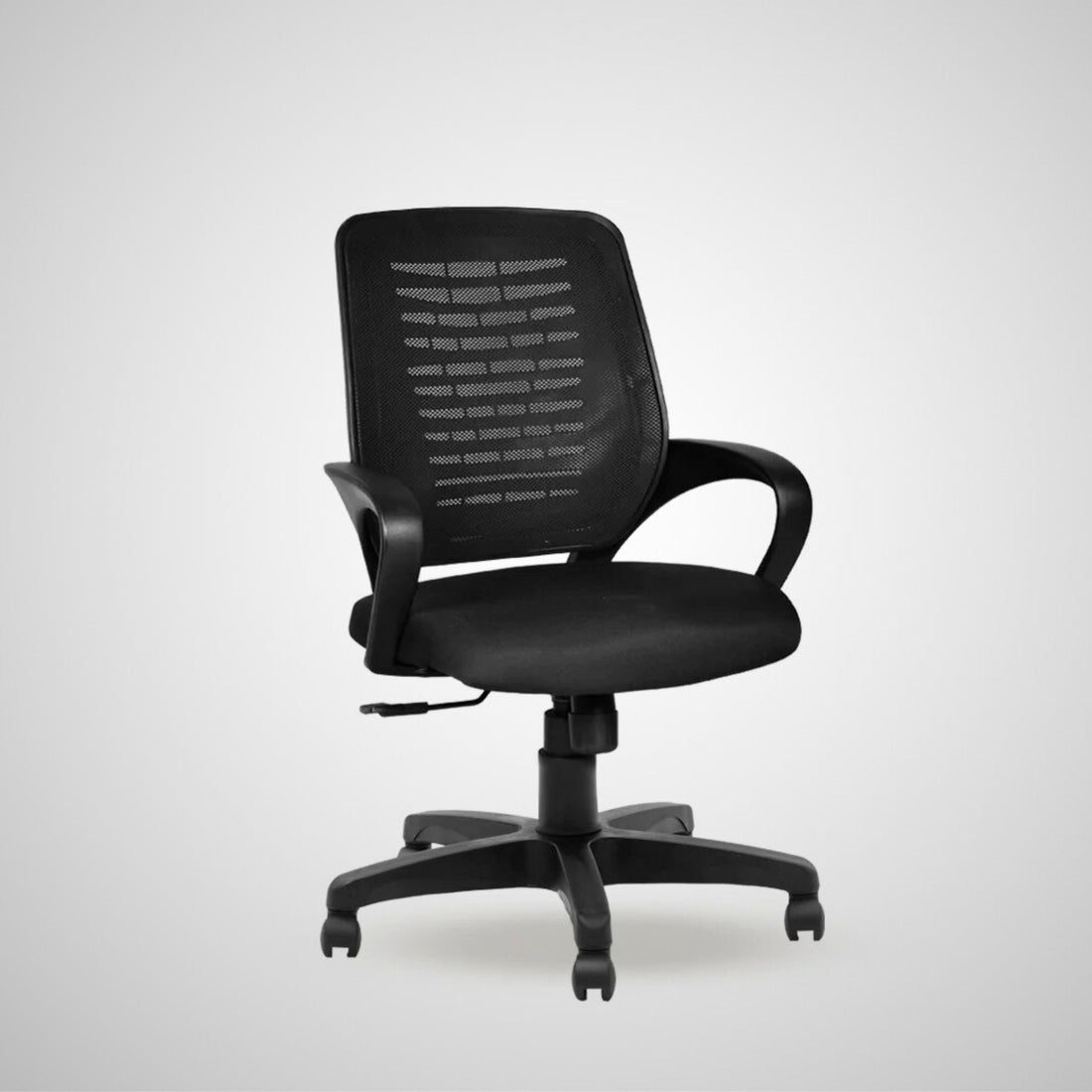 Kepler Brooks Elan Mid Back Mesh Office Chair (Black)