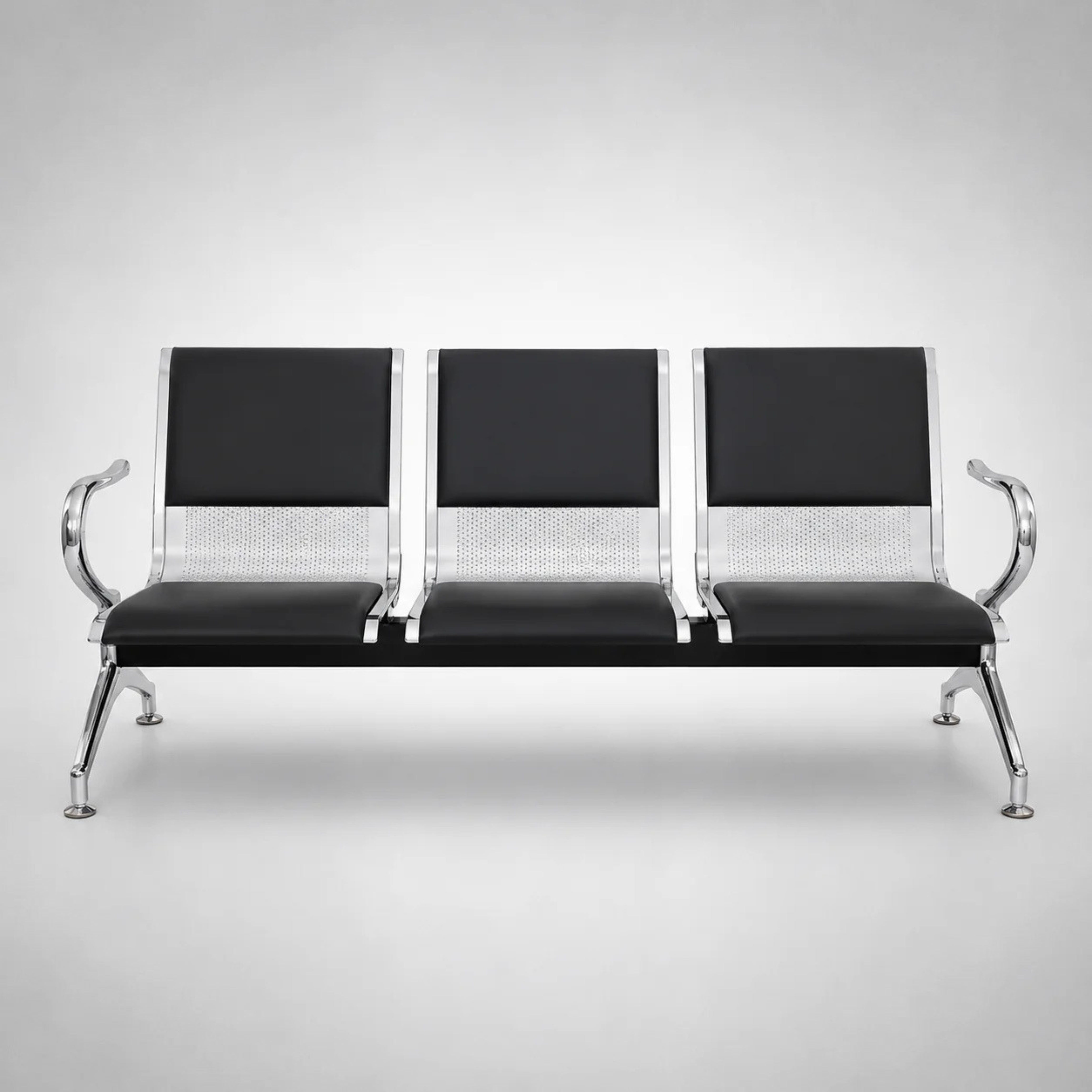 Kepler Brooks Elevate Waiting Chair with Cushion and Heavy Metal Body
