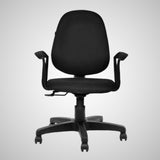 Kepler Brooks Linea Mid Back Cushion Office Chair (Black)