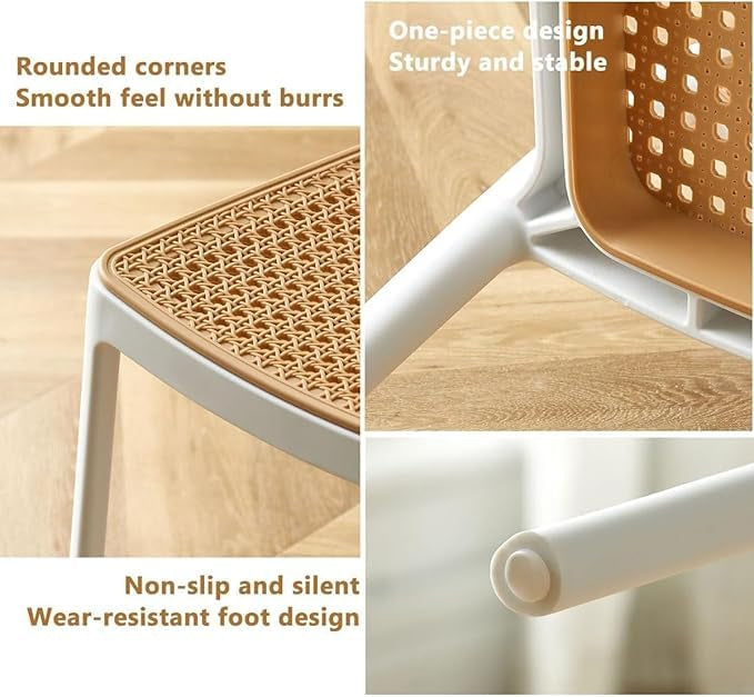 Kepler Brooks Zen Rattan Cafeteria Dining Chair